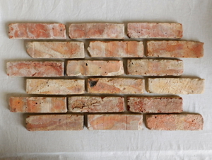 Antik Riemchen Klinker Ziegel echter Back Stein Mauer Wand Used Look rustikal Loft optik Penthouse
