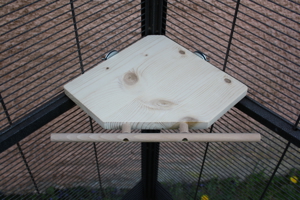 pipano Sitzbrett 10 x10 cm für Vogelkäfig, Wellensittich, SB1010 Bild 3