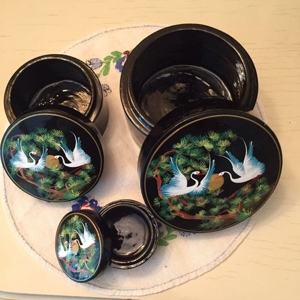 Japanisches Pillendosen 3er Set