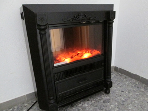 Ofen mit Heizspirale, Feuersimulationssystem, Effekt eines echten Kohlefeuers Bild 2