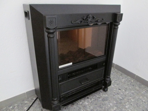 Ofen mit Heizspirale, Feuersimulationssystem, Effekt eines echten Kohlefeuers Bild 1