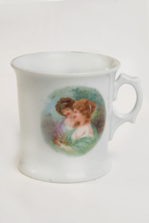Alte Tasse Sammeltasse Biedermeier Barock m. Goldrand 60er vintage