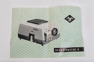 Orig. Bedienungsanleitung Agfa Diaprojektor Diamator H selten 60er Jahre