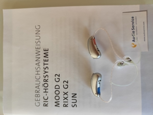 Hörgeräte für beide Ohren mit Zubehör Bild 2