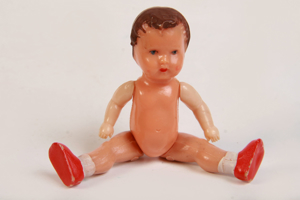 Kleine alte Babypuppe Puppenstube 9cm DDR ARI 1011 Germany 50er vintage