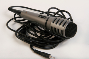 Microphone DYNAMIC Karaoke Philips SBC 3031 600 Ohm m. Klinkenstecker silber
