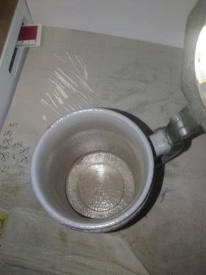 Antiker Bierkrug Turm Motiv mit Zinn Deckel vor 1945 Bild 12