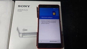 Sony handy telefon experia z3 compact rot Bild 2
