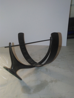 Briefbeschwerer Sonnenuhr Kunsthandwerk Metall Messing Bild 4