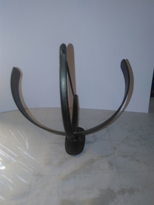 Briefbeschwerer Sonnenuhr Kunsthandwerk Metall Messing Bild 3