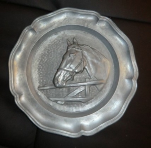 Zinn   Zink- Teller Wanddeko Bild 7
