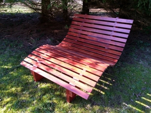Sinnesbank Relaxliege Lärche / Douglasie Waldsofa Bild 12