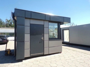 Pförtnercontainer, Kassenhaus, Empfangshütte 10,5 (12,9)m2 Bild 3