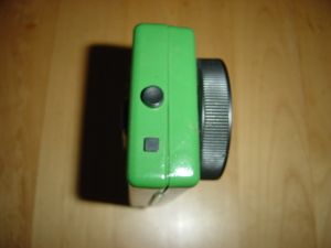 Flach Taschenlampe Retro Vintage Metall Grün Eckig neu Bild 3