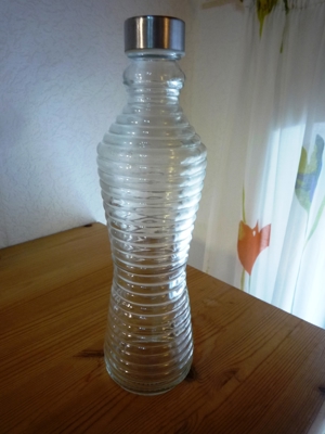 Glasflasche Trinkflasche 1 L