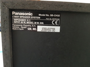 CD Stereoanlage Panasonic SA-CH32EG 2 Lautsprecher Fernbedienung Bild 3