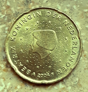 2004 Niederlande: 20 Euro Cent, Fehlprägung!