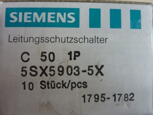 Siemens Gleichstromschalter 50 A für Batterie, Solarstrom, PV-Anlagen Bild 2