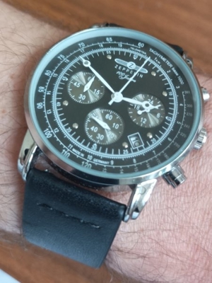 Chronograph *Zeppelin* Herren Armbanduhr Herrenuhr Quarz HAU