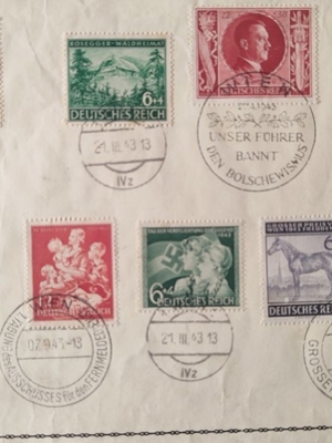 Schönes Konvolut Briefmarken Großer Preis von Wien 1943