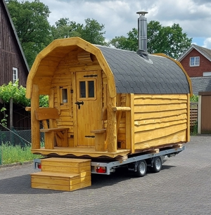 XXL Mobile Sauna, Mietsauna, Sauna, Gartensauna, Aussensauna