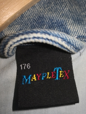 Jeansjacke in Grösse 176 Marke MAYPLETEX! Bild 4