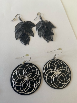 Ohrring Set schwarz, 7 Paar Bild 2