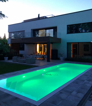 PP Pool 6,5x3,3 Schwimmbecken +Zubehoer Set+LED Einbaubecken VIVAPOOL Bild 3