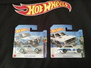 HOT WHEELS FORD ESCORT RS1600 & RS2000 - RALLY CHAMPS & RETRO RACERS