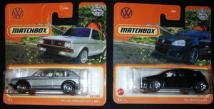MATCHBOX VW GOLF 1 & GOLF 5 GTI SET
