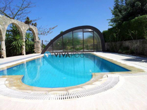 Pool Überdachung Schwimmbadüberdachung Monaco 10,73 PC vormontiert VIVAPOOL Bild 4