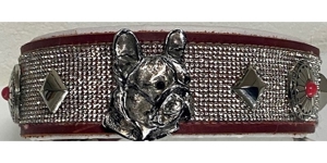 Hundehalsband aus Rindsleder, 100% Handarbeit, Einzelstück Bild 1