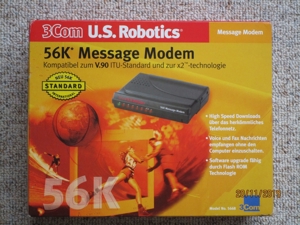 Modem 3Com U.S.Robotics 56K Bild 1