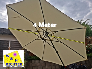 Sonnenschirm Mieten , 4x4 Meter Hochzeitsschirm ,W&H Richter Gießen Bild 3