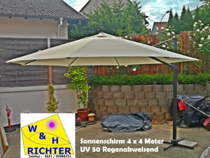 Sonnenschirm Mieten , 4x4 Meter Hochzeitsschirm ,W&H Richter Gießen