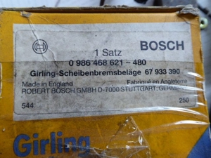 Bosch 0986468621 Bremsbeläge Ford Sierra Bild 2