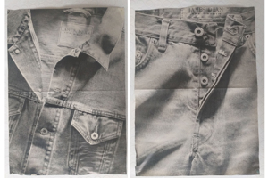 2/Poster Plakate James Dean The ORIGIN Jeans SW 60x40 90er vintage