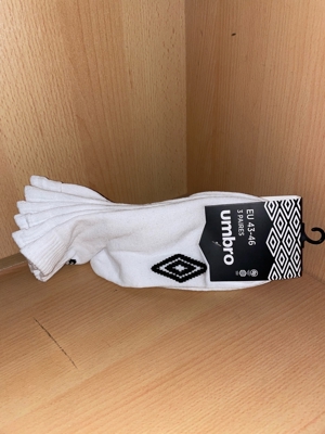 Socken 3er Pack UMBRO Gr 43-46 EU;NEU!OVP!UVP14,95 nur 6