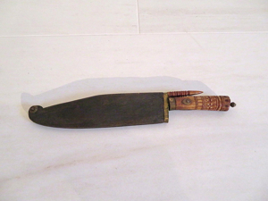 Antikes Messer aus Indonesien / Bormeo (?), sehr filigran verarbeitet Bild 1