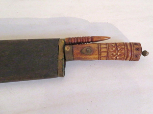 Antikes Messer aus Indonesien / Bormeo (?), sehr filigran verarbeitet Bild 2