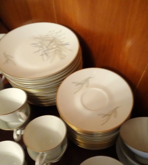 Rosenthal Kaffeeservice / Teeservice, Form 2000, Gräser, Goldrand Bild 5