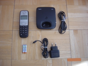 Siemens Gigaset A400 Basisstation mit NG, 2 X Akkus, Mobilteil,TAE Kabel Bild 5