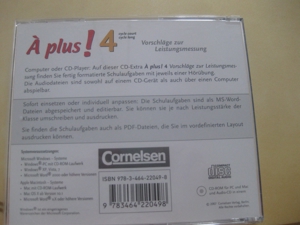 CD-ROM-Vorschläge zur Leistungsmessung . A Plus 4 FranzösischLernjahr Gymnasium Bayern Bild 2