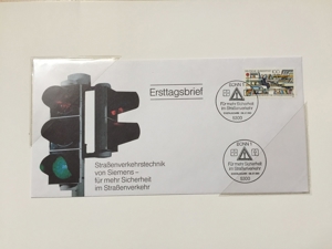 Ersttagsbrief - Straßenverkehrstechnik von Siemens Bild 2