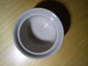 Zuckerdose mit braunem Dekor Bild 2