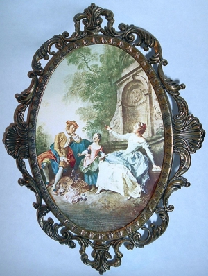 L``innocence Gemälde (Druck) von Nicolas Lancret im Bronze, no PayPal