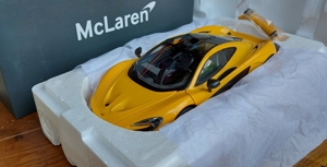 1:18 McLaren P1 Gelb Modellauto OVP no umbau tuning Bild 6