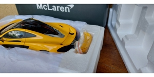1:18 McLaren P1 Gelb Modellauto OVP no umbau tuning Bild 8