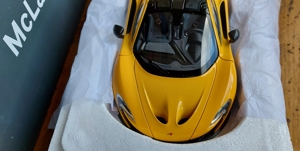 1:18 McLaren P1 Gelb Modellauto OVP no umbau tuning Bild 3