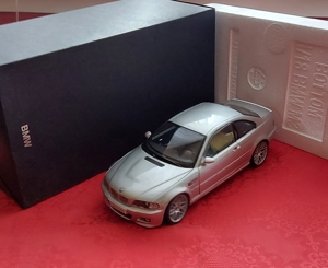 1:18 BMW m3 3er e46 Silber rar coupe kyosho ovp no tuning umbau Bild 3